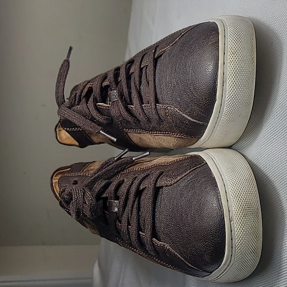 Trask brown suede and leather high top sneakers size 10M - Picture 3 of 8